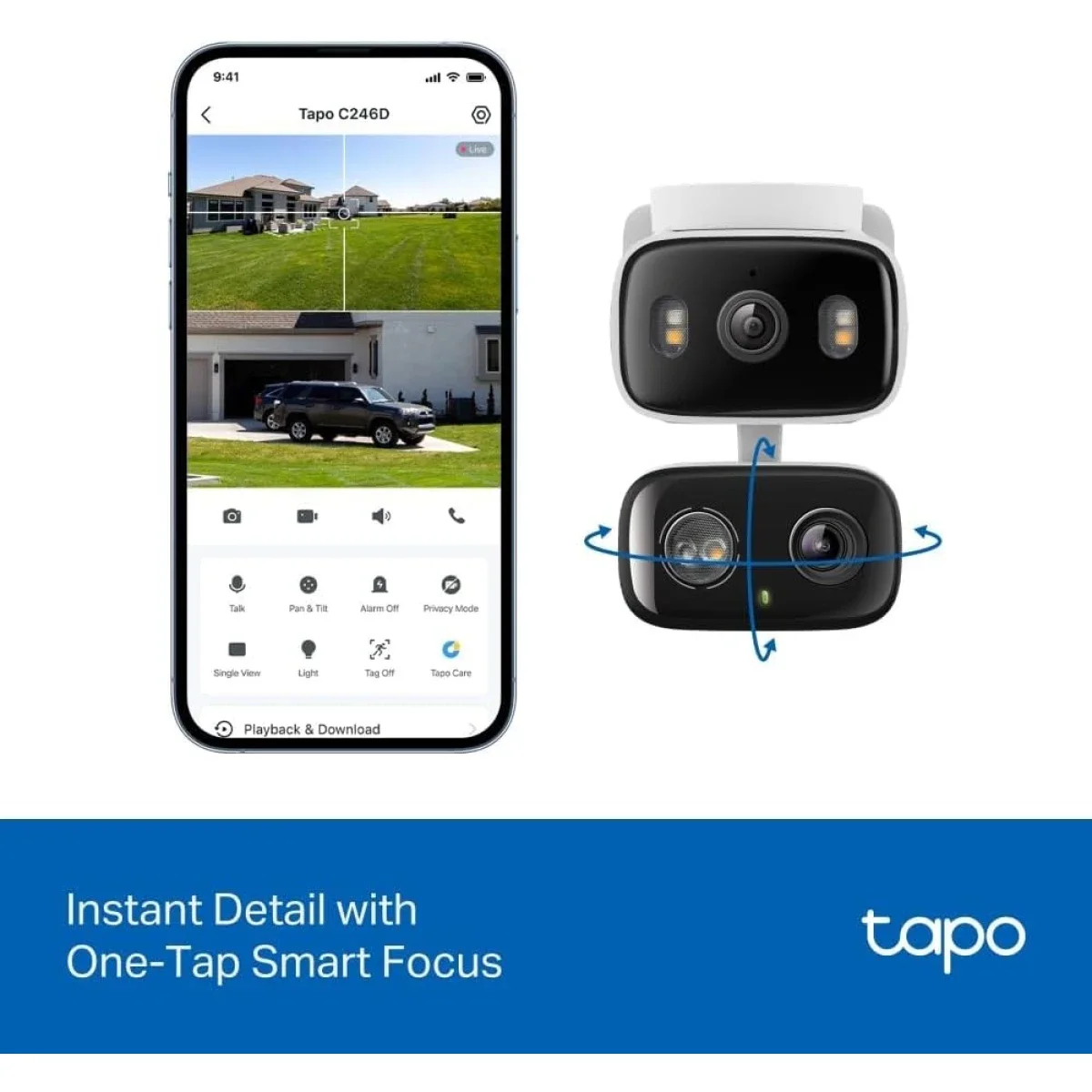 كاميرا مراقبة خارجية TP-LINK Tapo C246D بعدستين 2K 3MP مع اكتشاف ذكي - Thumbnail 8