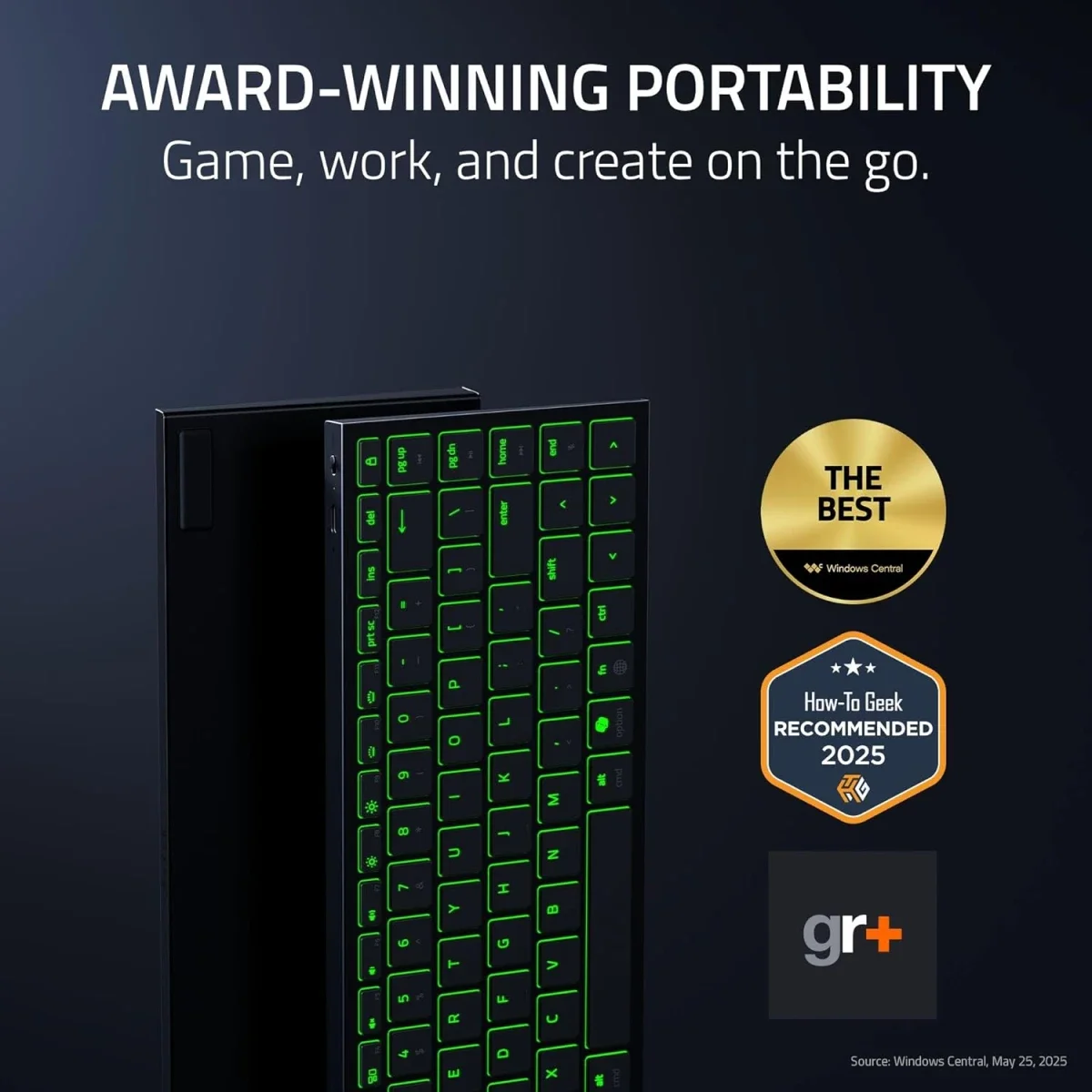 Razer Joro Portable Wireless Gaming Keyboard with Chroma RGB and Low-Profile Switches - Thumbnail 2