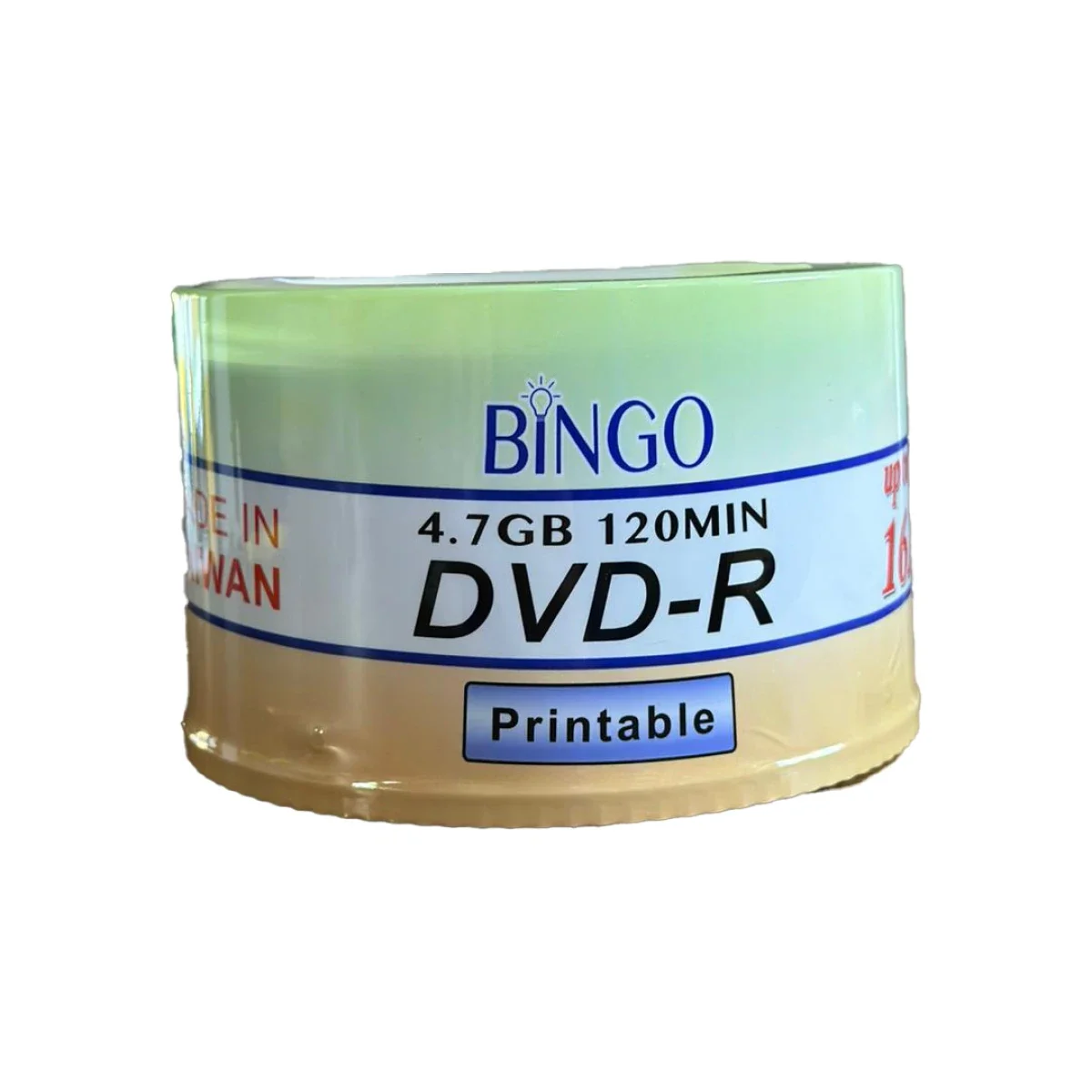 أقراص BINGO DVD-R قابلة للطباعة، عبوة 50 قرص