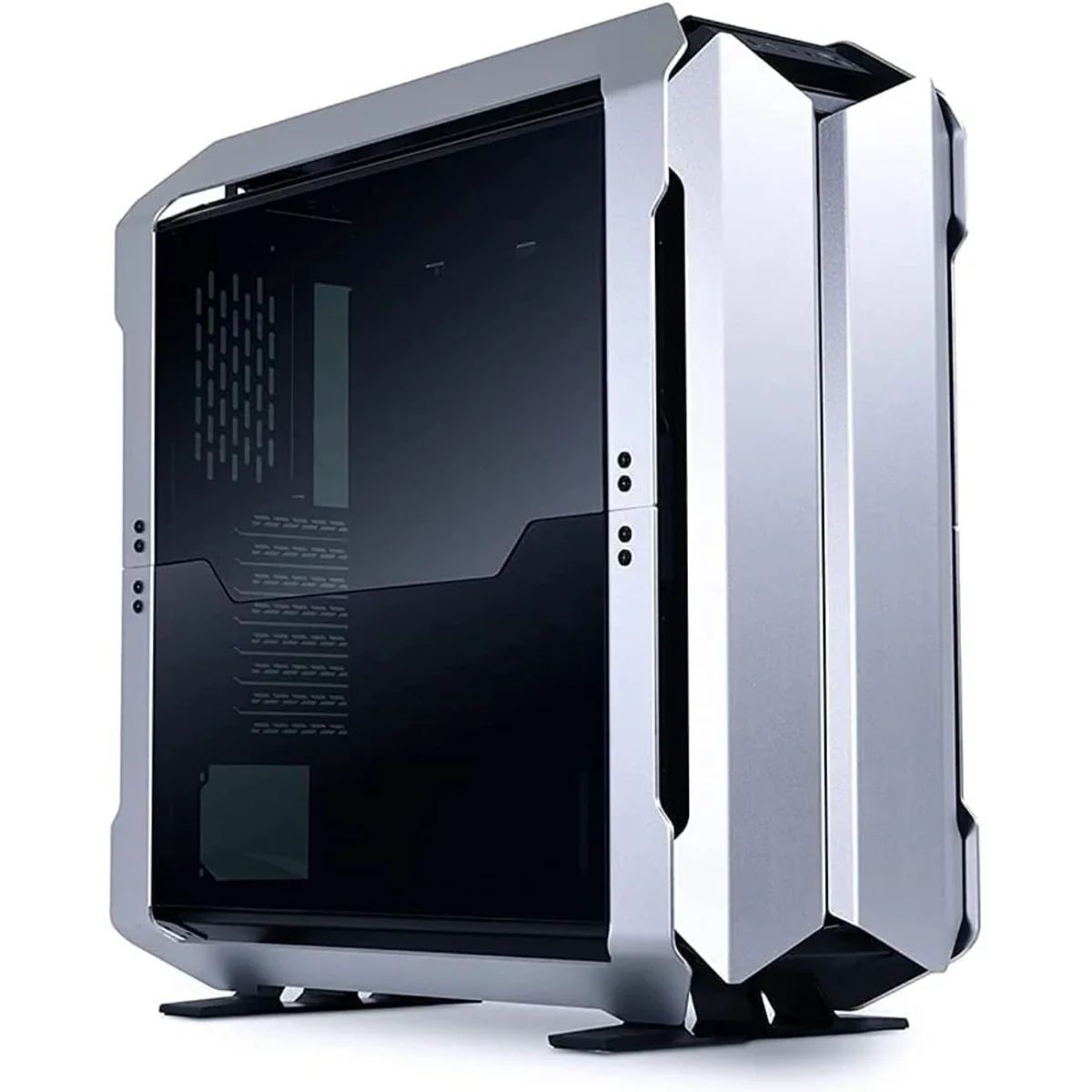 هيكل كمبيوتر عاب LIAN LI Odyssey X TR-01A فل تاور زجاج مقوي والمنيوم فضي
