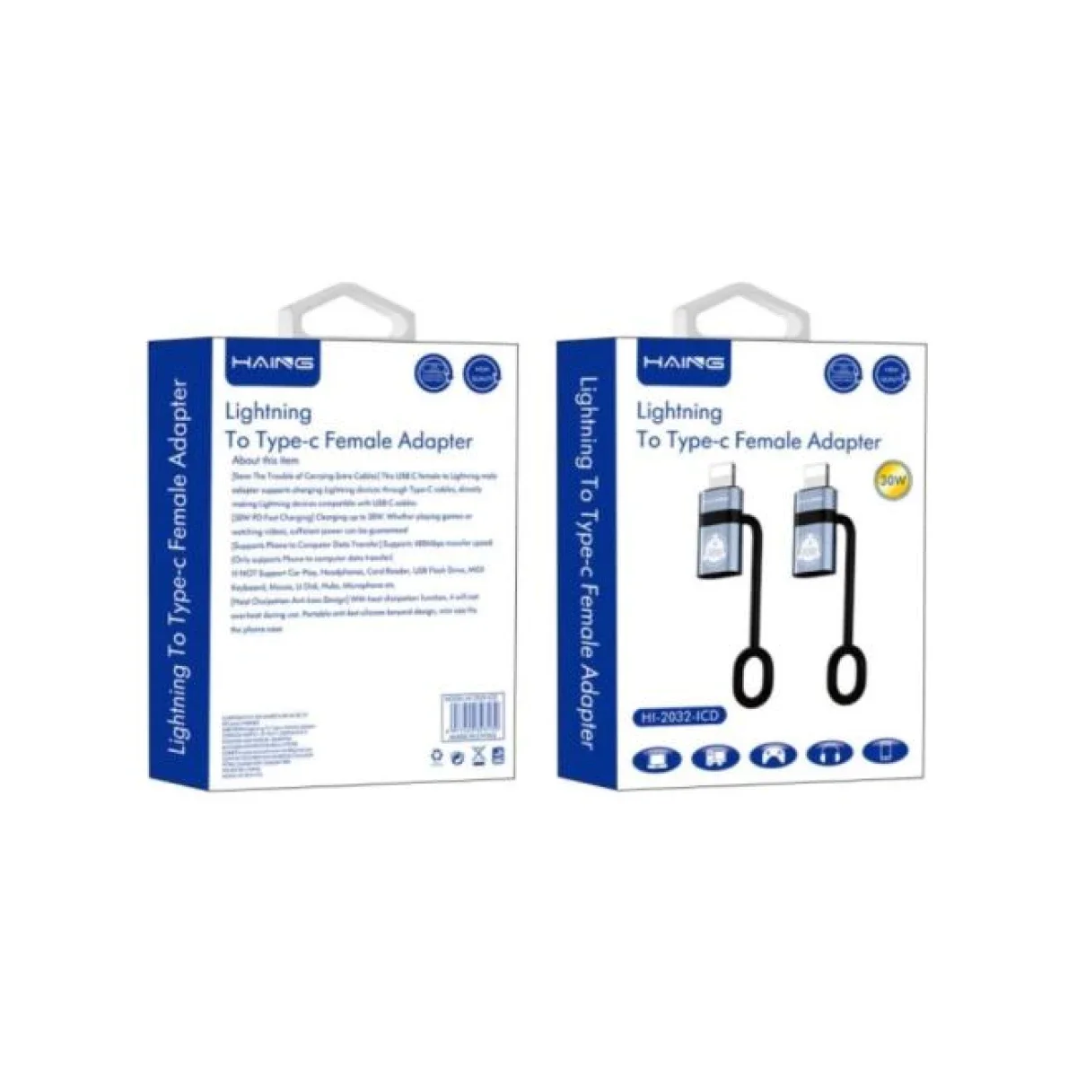 HAING HI-2032-ICD Lightning to Type-C Female Adapter