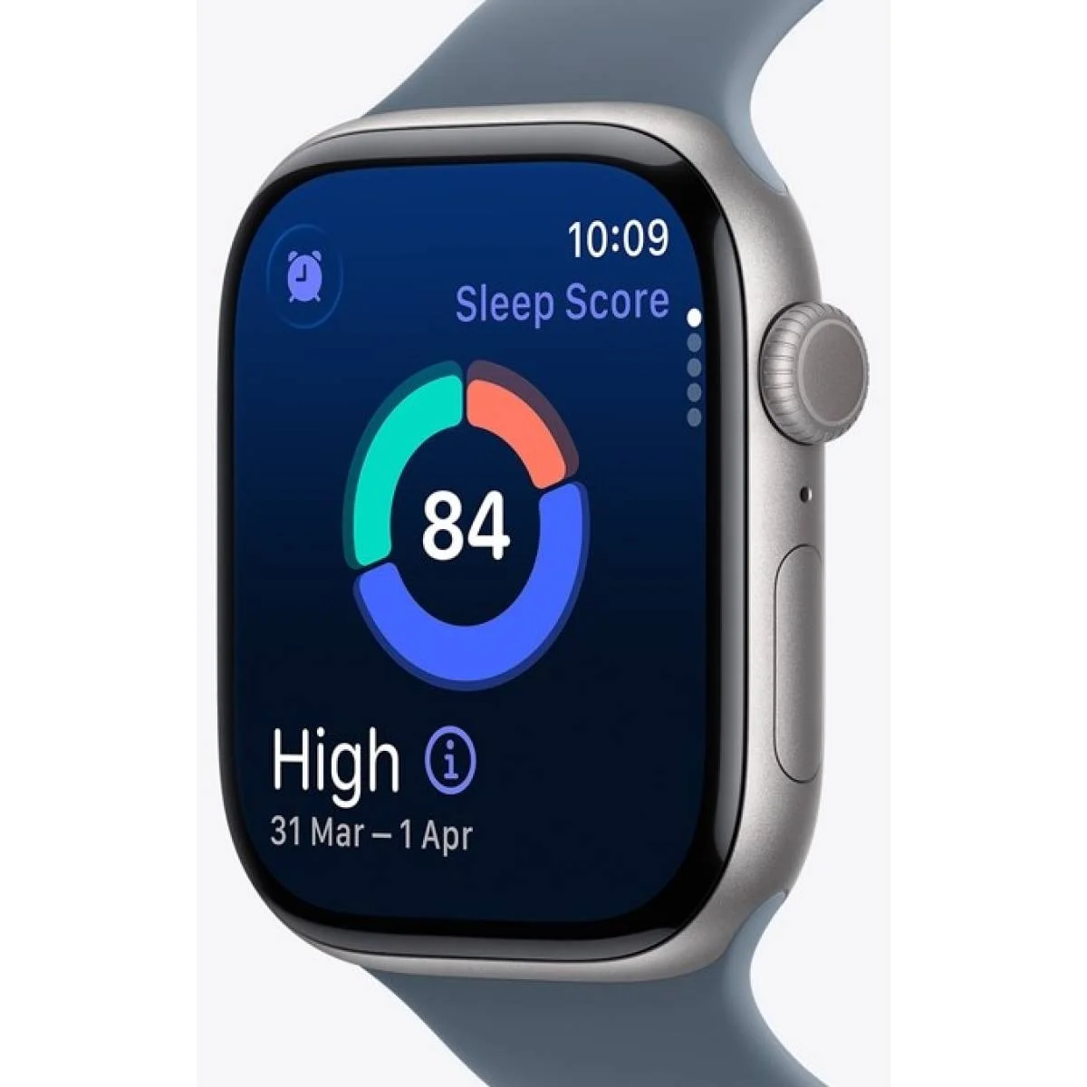ساعة ذكية Apple Watch Series 11 مقاس 42 مم، شريحة S10، شاشة Retina دائمة التشغيل، تطبيقات أكسجين الدم وتخطيط القلب، تنبيهات ارتفاع الضغط وانقطاع النفس أثناء النوم، شحن سريع