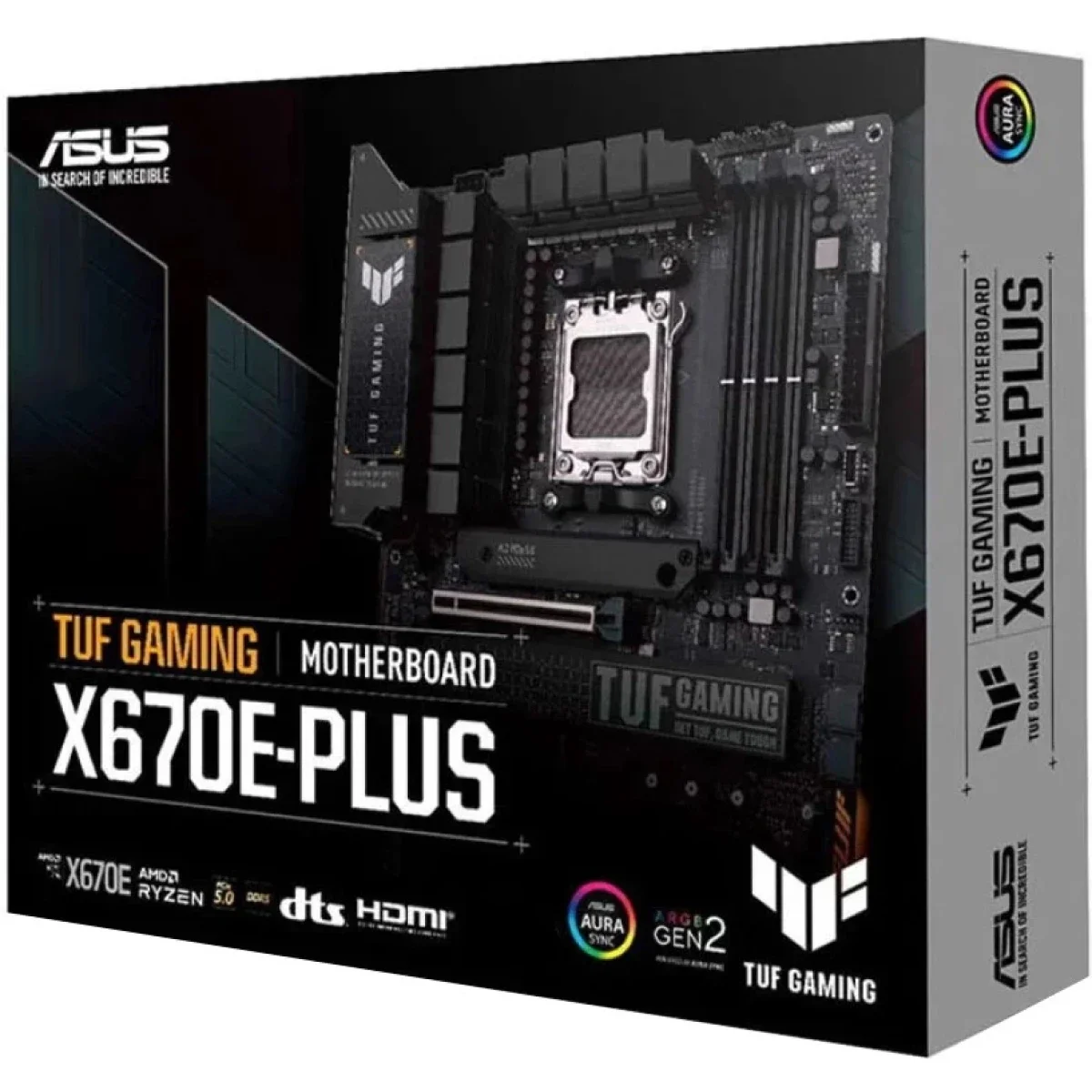 Asus TUF Gaming X670E-PLUS DDR5 AM5 Motherboard with PCIe 5.0, 4x M.2, 2.5 Gb LAN and Aura RGB - Image 1