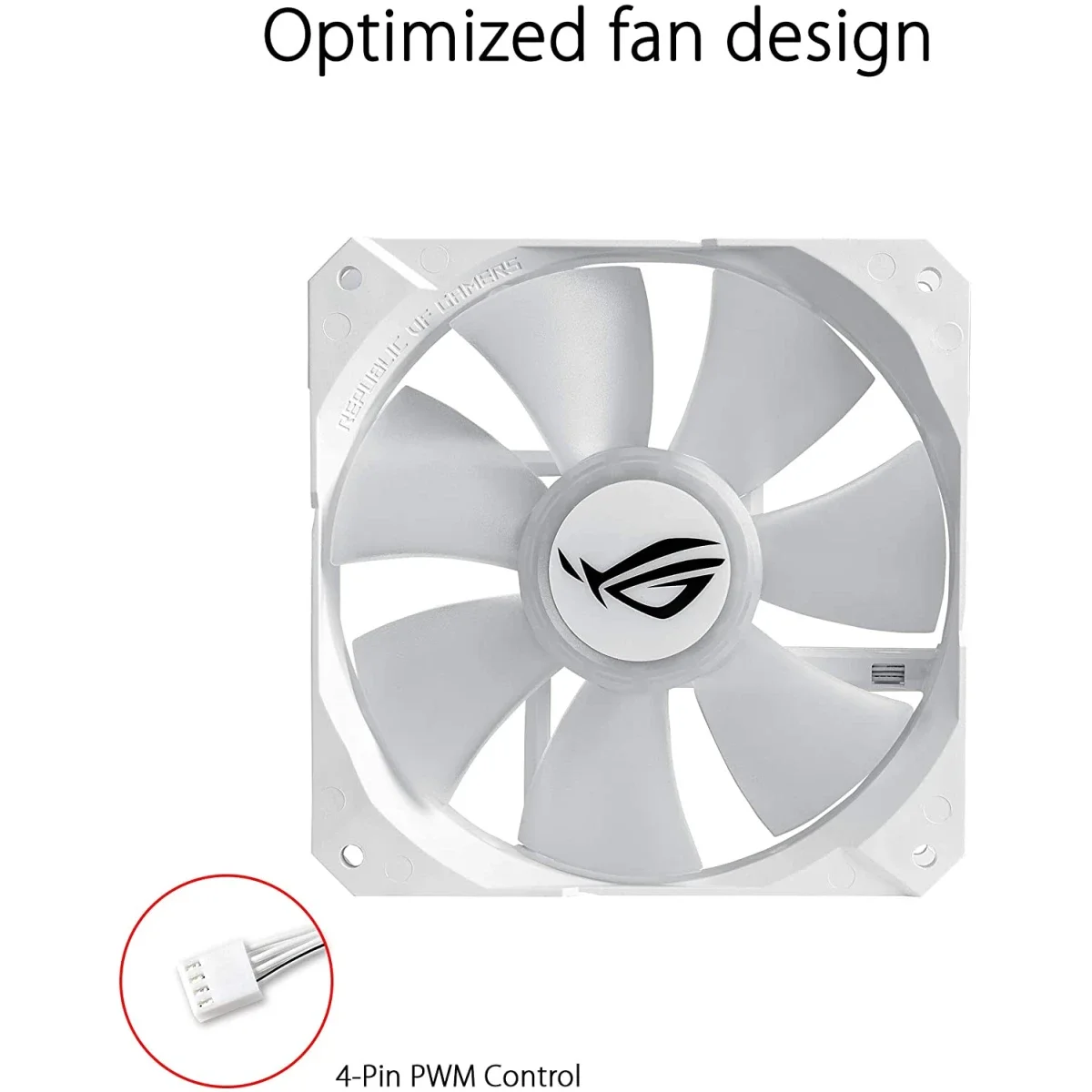 مبرد سائل للمعالج Asus ROG Strix LC 240mm RGB AIO إصدار White Edition - Thumbnail 4