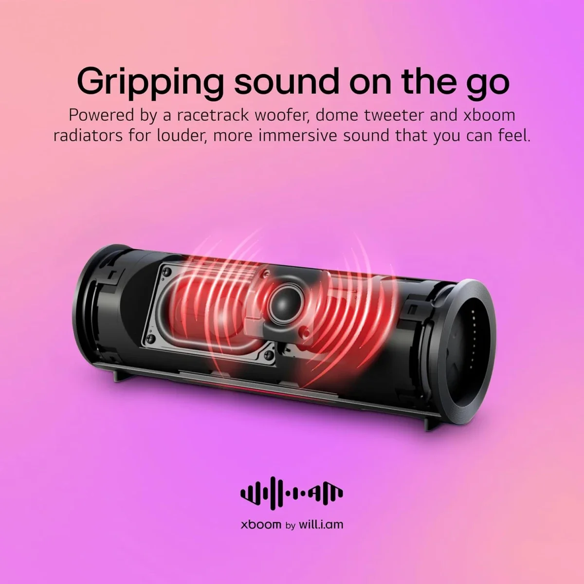 LG xboom Grab by will.i.am Portable Bluetooth Speaker with 30W Output - Thumbnail 6