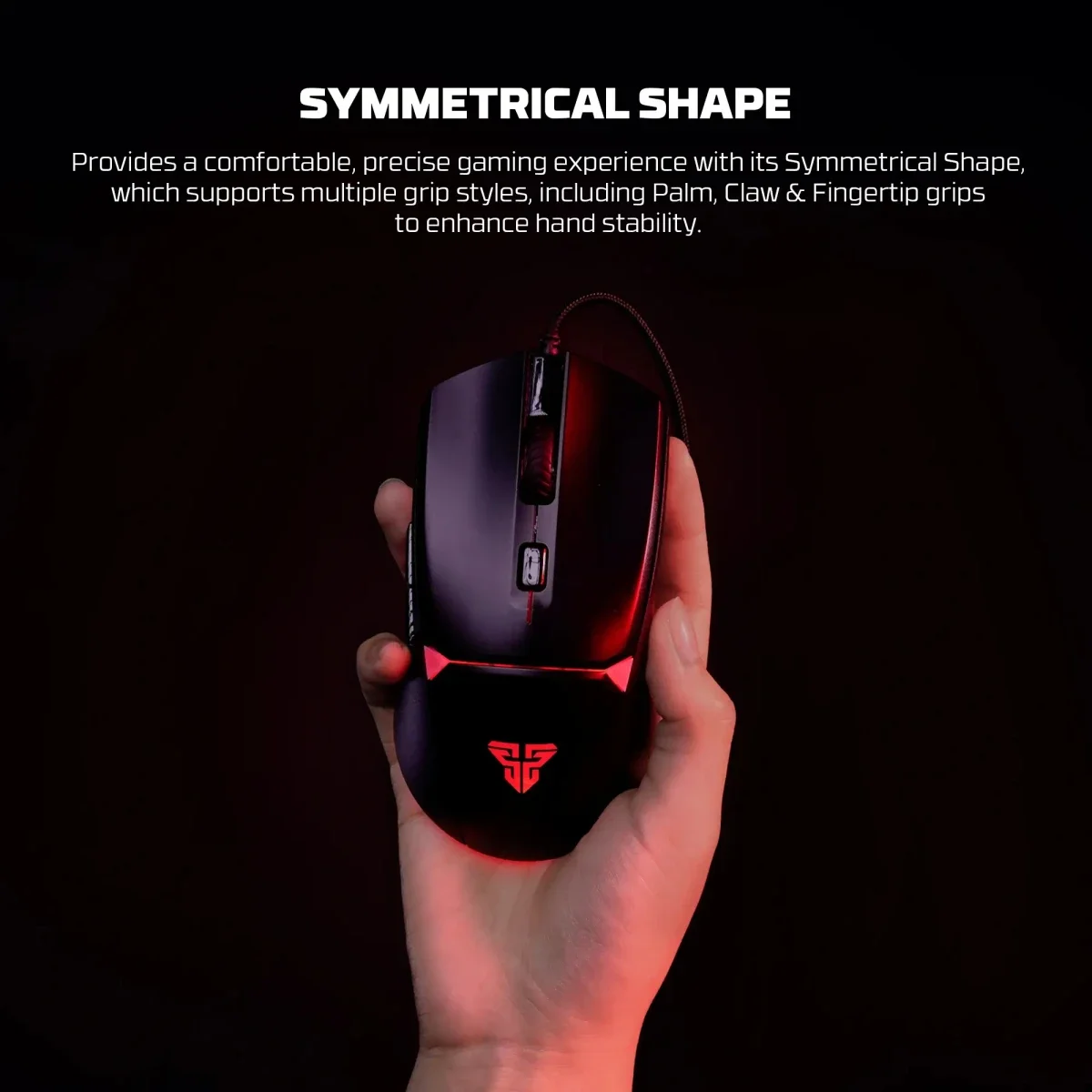 ماوس ألعاب سلكي Fantech Crypto II VX7V2 بدقة 8000 DPI أسود - Image 6