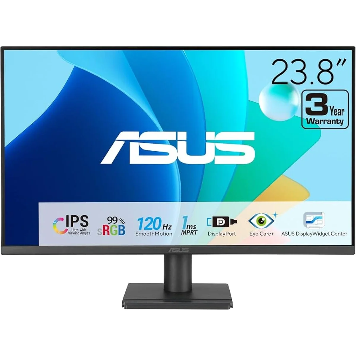 شاشة ألعاب Asus VA249QG مقاس 24 إنش IPS Full HD بتردد 120Hz وزمن 1ms