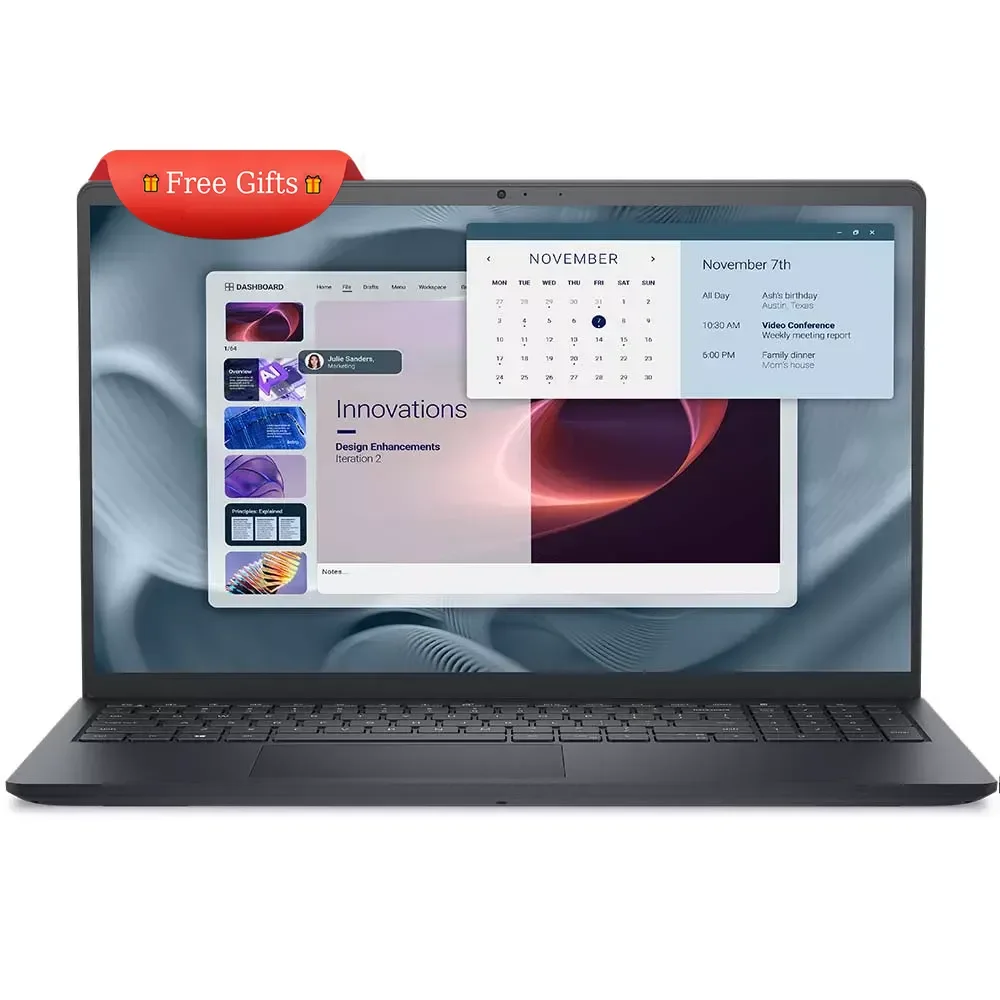 Dell PRO 15 Essential DC15250 (PV15250) Laptop, Intel Core i7-1355U, 16GB DDR4, 512GB NVMe SSD, 15.6-inch FHD 120Hz, DOS