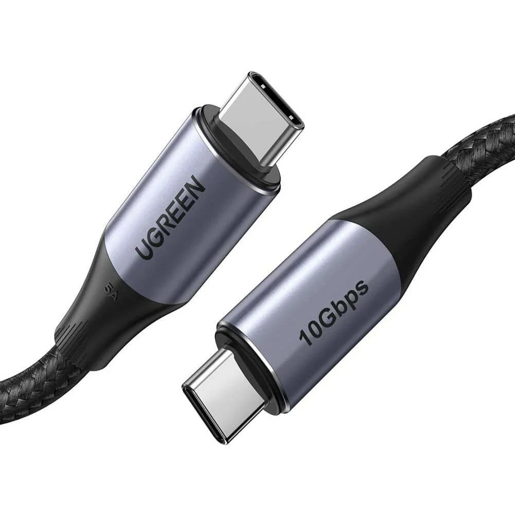 كابل Ugreen 80150 من USB-C إلى USB-C بقدرة 240 واط، USB 3.2 Gen 2، 4K 60Hz، بسرعة 10Gbps