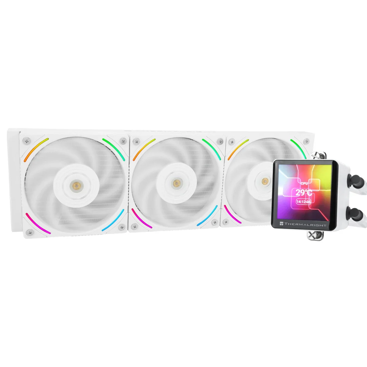 مبرد سائل للمعالج Thermalright Frozen Vision 360 ابيض مع شاشه IPS LCD مقاس 2.88 انش