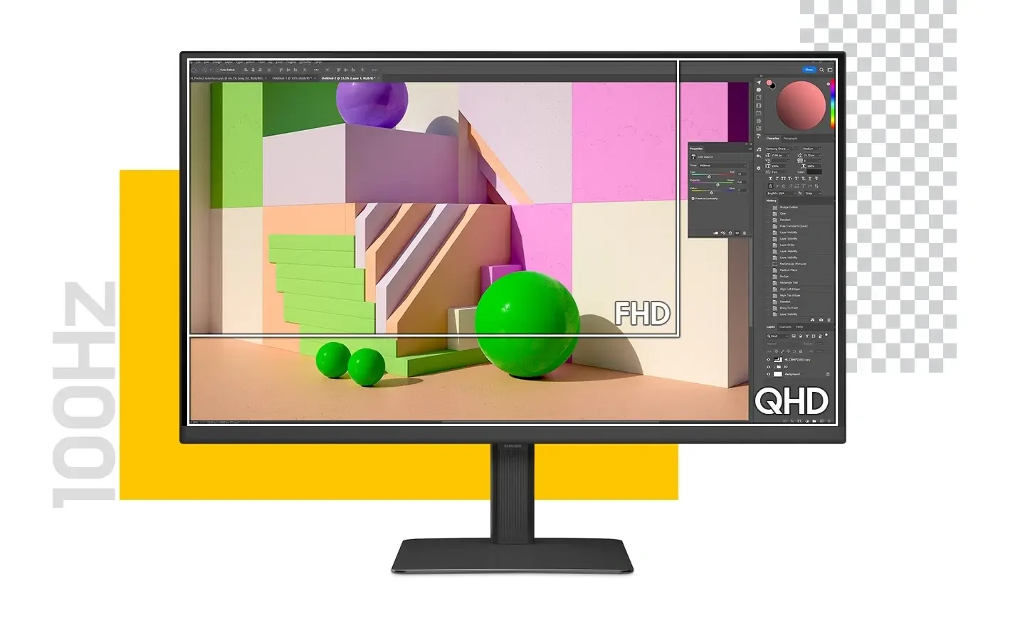 شاشة Samsung ViewFinity S6 D606 للأعمال 27 إنش 2K QHD IPS 100Hz 5ms - Thumbnail 5