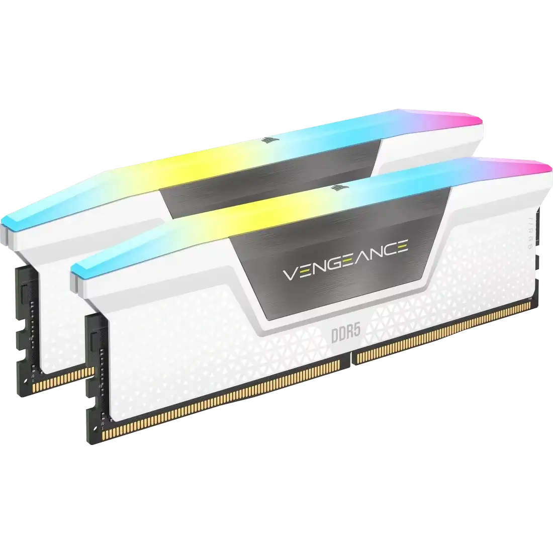 رام Corsair VENGEANCE RGB DDR5 سعه 64GB (2x32GB) بسرعه 6000MHz ابيض
