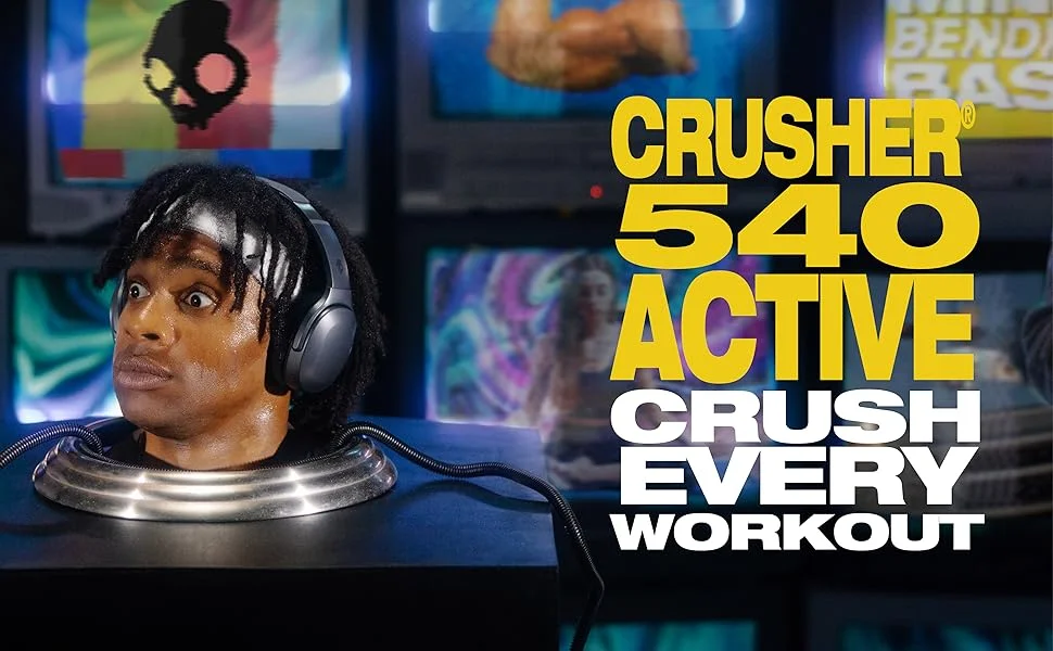 Skullcandy Crusher 540 Active Wireless Bluetooth Over-Ear Headphones, Coal - Thumbnail 10