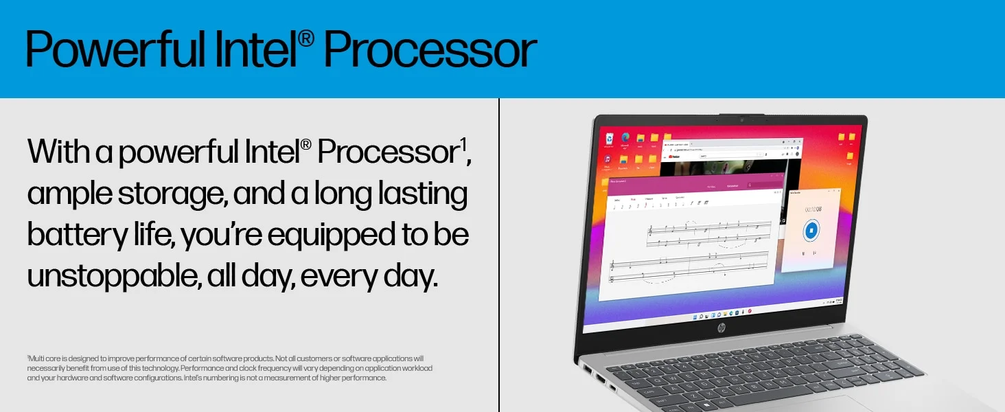HP 15-fd2102TU Laptop, Intel Core Ultra 7 255U, 16GB RAM, 512GB SSD, 15.6-Inch FHD - Thumbnail 10