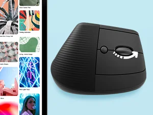 Logitech Lift Vertical Ergonomic Wireless Mouse, Graphite, 4 Buttons - Thumbnail 13