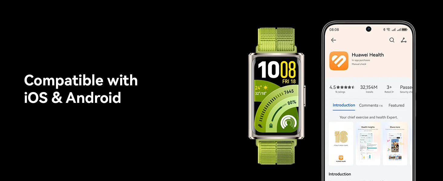 HUAWEI Band 11 Pro Smart Watch with 1.62-Inch AMOLED Display, Black - Thumbnail 17
