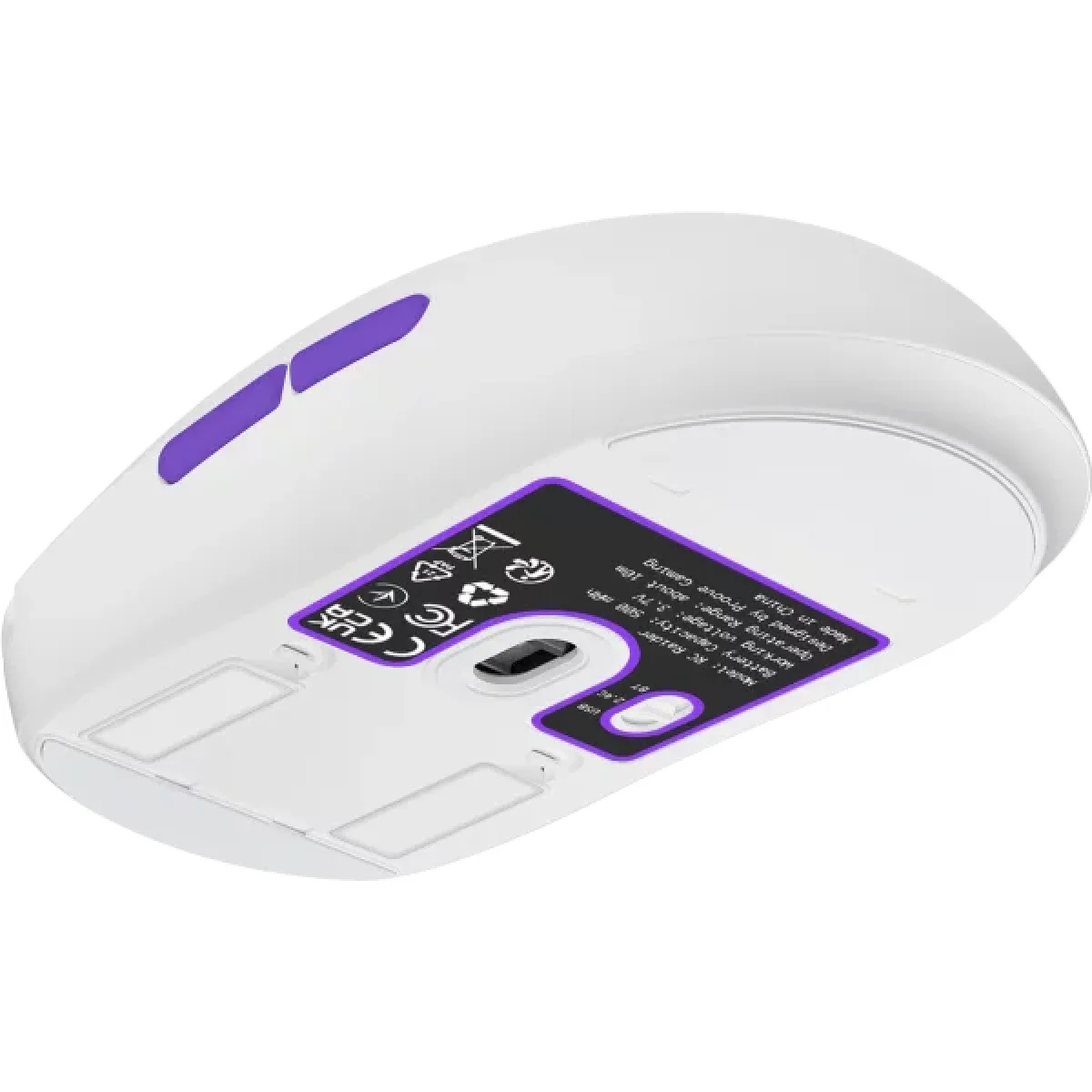 Proove RC Raider 8K Tri-Mode Wireless Gaming Mouse 32000 DPI White/Purple - Thumbnail 3