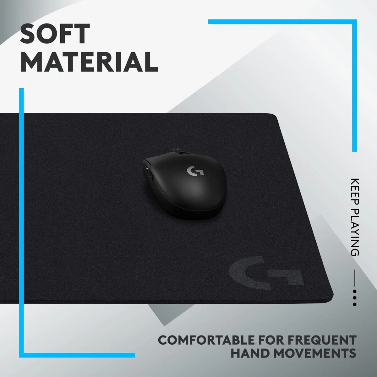 ماوس باد ألعاب قماشي Logitech G640 كبير أسود - Image 6