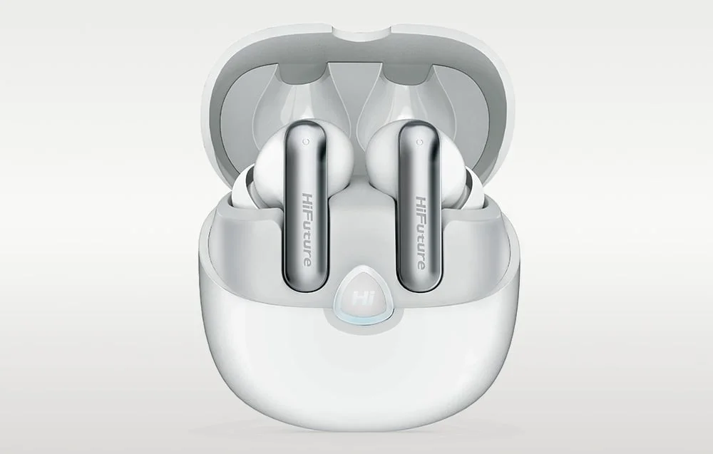 HiFuture Sonic AIR TWS Earbuds Bluetooth 5.3 ENC 25 Hours White - Thumbnail 5