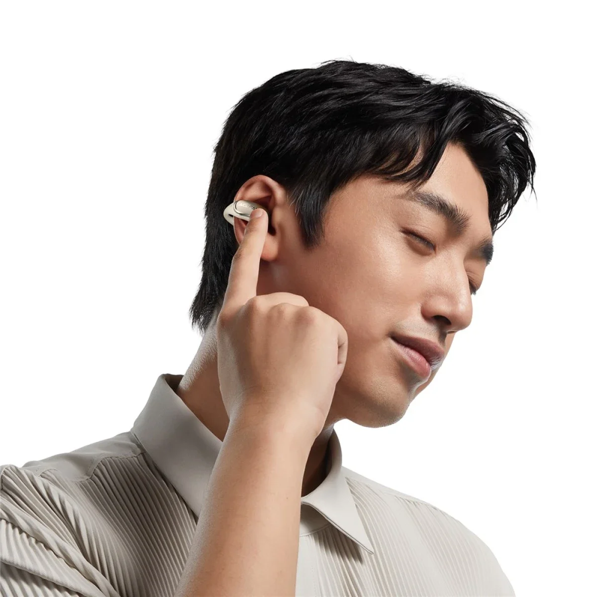 ACEFAST ACECLIP Pro Open-Ear Wireless Earbuds with Dual Mic Noise Reduction - Light Gold - Thumbnail 7