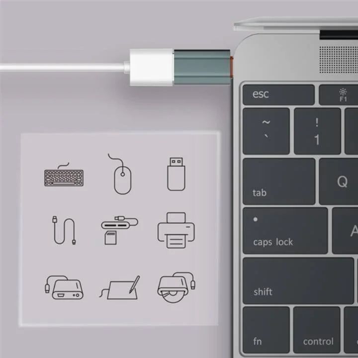 محول LDNIO LC140 محمول من USB-C إلى USB-A أنثى للشحن السريع ونقل البيانات - Thumbnail 9