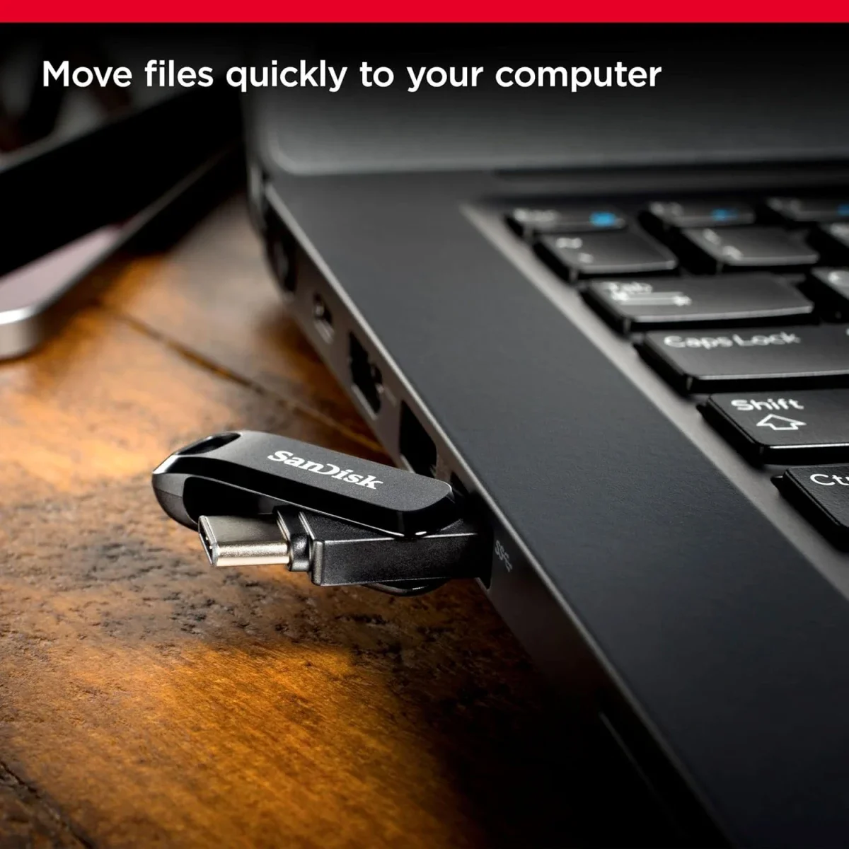 SanDisk Ultra Dual Drive Go 256GB 2-in-1 USB Flash Drive Type-A & Type-C USB 3.2 Gen 1 Black - Image 3