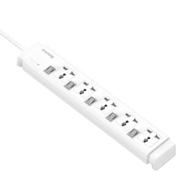 مشترك كهرباء Huntkey SZC502 واقي من زيادة التيار 5 منافذ مع كابل 3 متر وقابس MK - Image 4