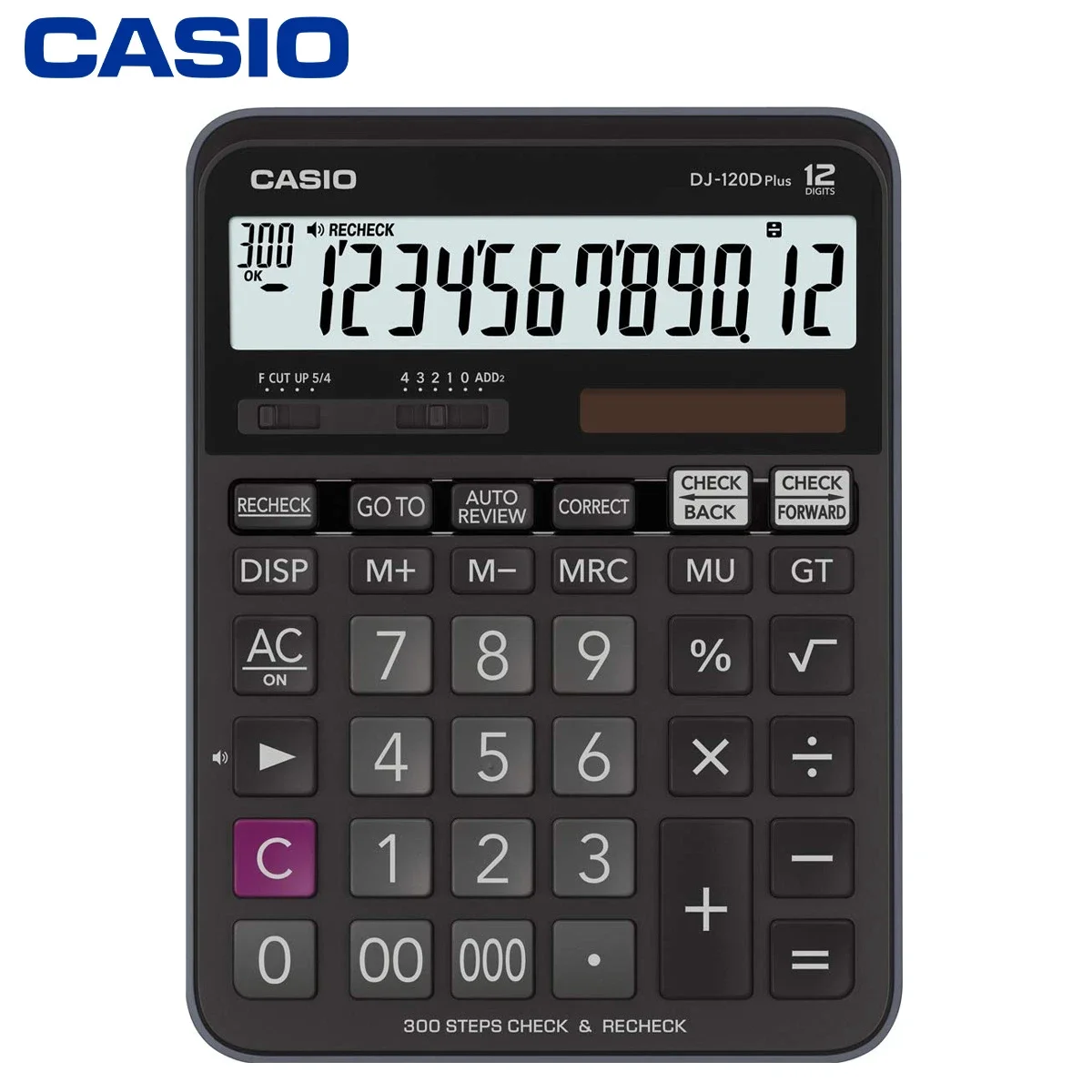آلة حاسبة مكتبية CASIO DJ-120D، 12 رقم