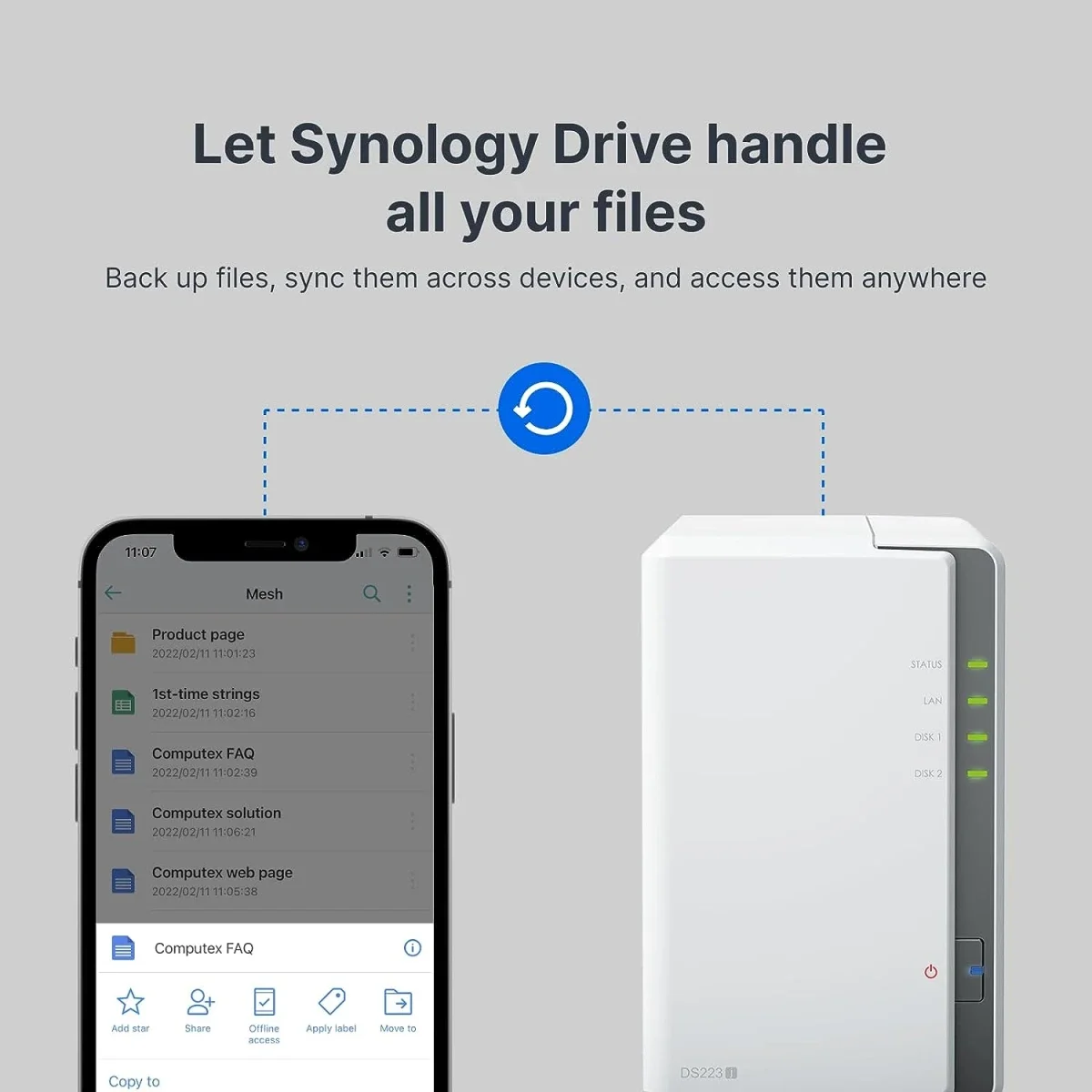 Synology DiskStation DS223j 2-Bay Diskless NAS with Realtek RTD1619B 4-Core CPU and 1GB DDR4 RAM - Image 4