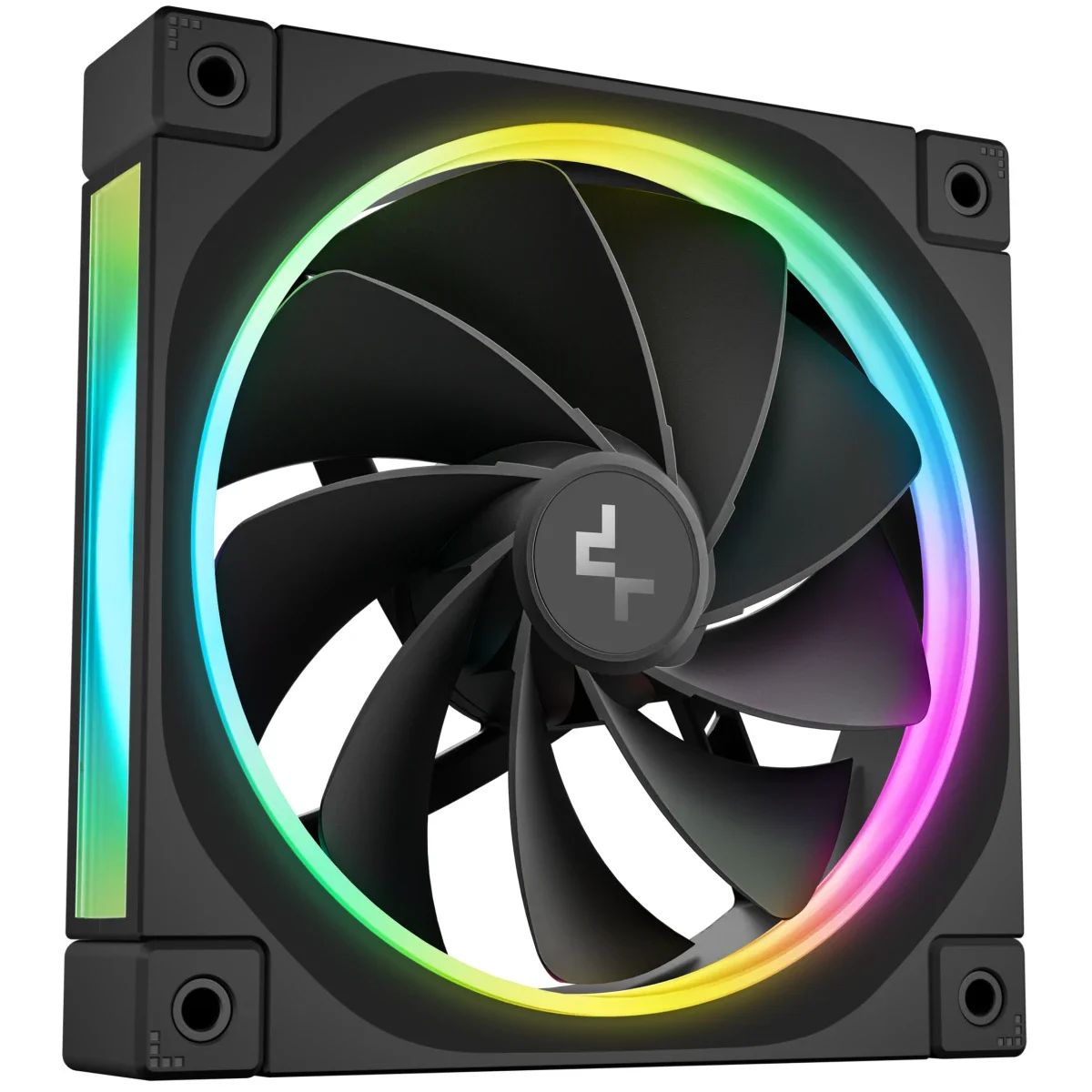 مروحة كيس DeepCool FL12R بشفرة معكوسة 120mm ARGB باللون الأسود - Thumbnail 6