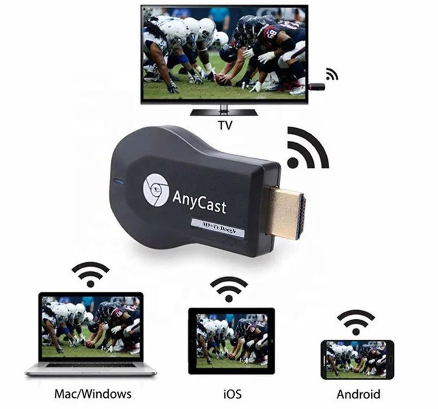 AnyCast 2-OTA-CORE Wireless Display Dongle with CoreX-A9 CPU and 128MB RAM