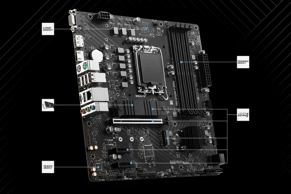 لوحة أم MSI PRO B760M-P DDR5 بشريحة Intel B760 مع PCIe 4.0 و2x M.2 - Image 7