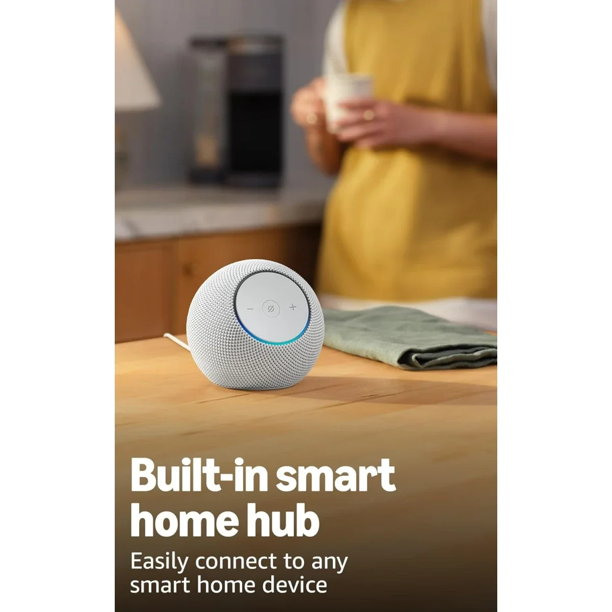 Amazon Echo Dot Max Smart Speaker with Alexa, Glacier White - Thumbnail 3