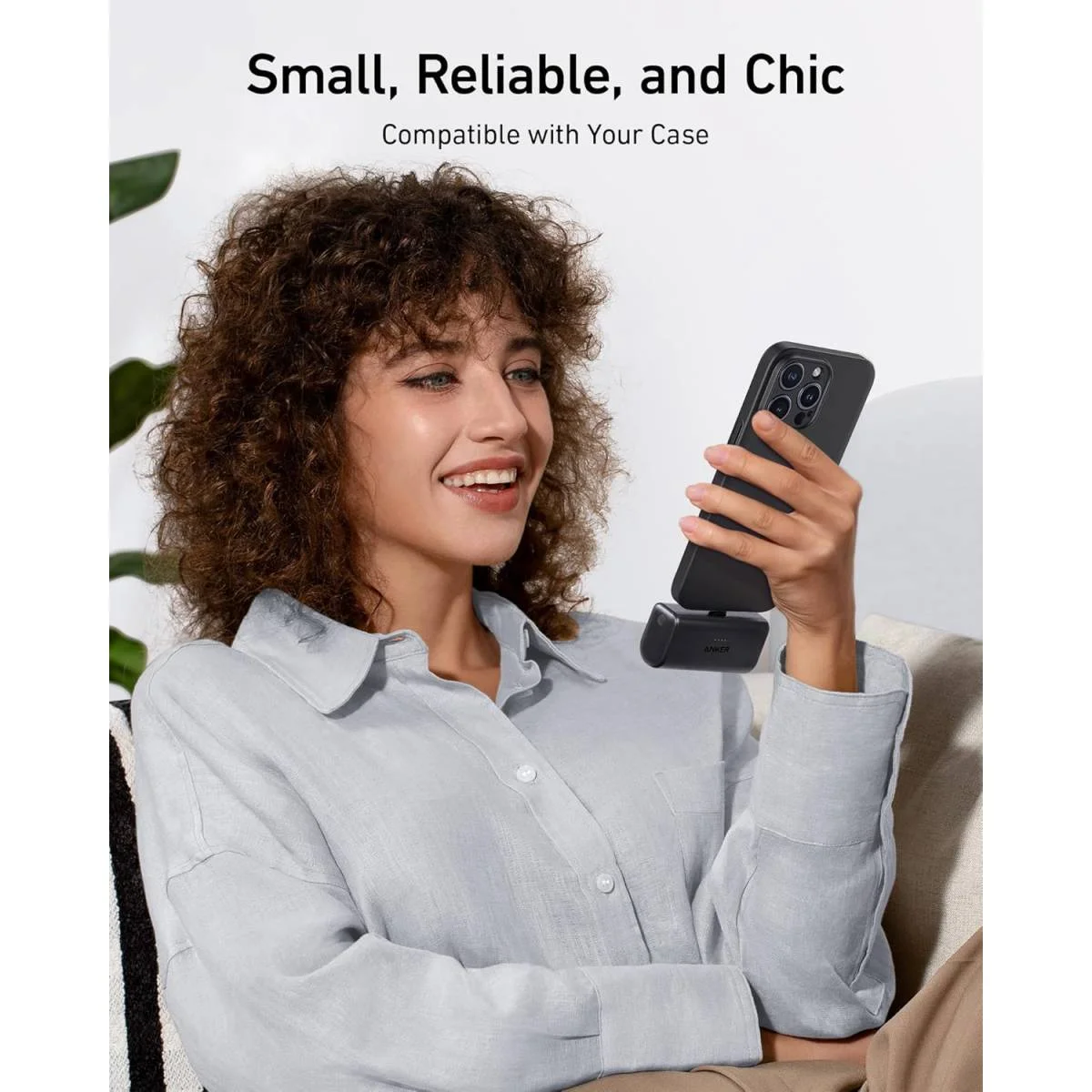باور بانك Anker Nano A1653 بسعة 5000mAh وشحن 22.5W مع موصل USB-C مدمج - Image 7