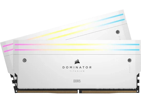 Corsair DOMINATOR TITANIUM RGB 48GB (2x24GB) DDR5 7200MT/s CL36 Memory Kit – White - Image 7