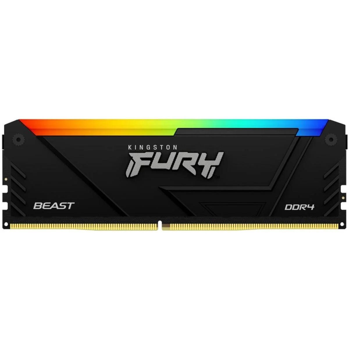 ذاكرة مكتبية Kingston FURY Beast RGB بسعة 8GB DDR4 بسرعة 3200MT/s CL16