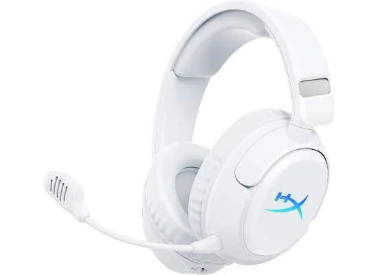 HyperX Cloud Flight 2 Wireless Gaming Headset with RGB Lighting, 2.4GHz & Bluetooth - White - Thumbnail 5
