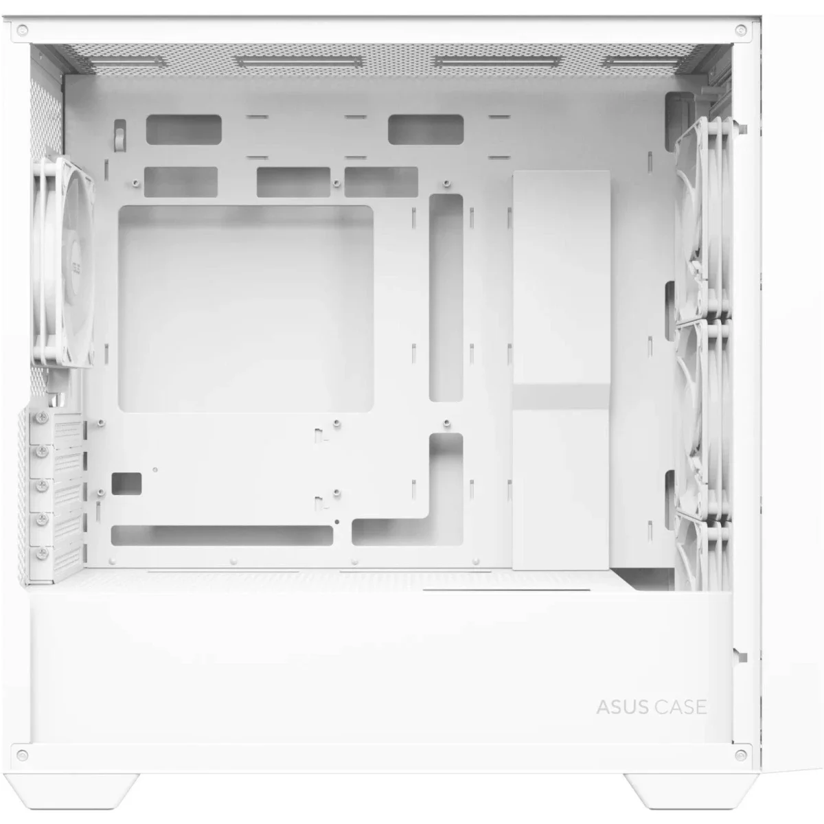 Asus A21 Plus Mini-Tower PC Case with Mesh Panel, 360mm Radiator Support and 4 ARGB Fans - White - Image 3