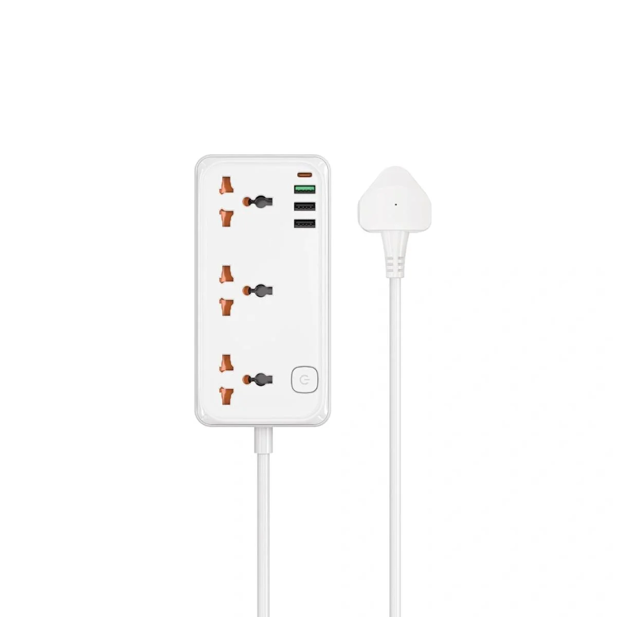 مشترك كهرباء WIWU Wi-S005 7 في 1 بقدرة 30 واط مع 3 مقابس عالمية و3 USB وUSB-C - قابس بريطاني - Image 10