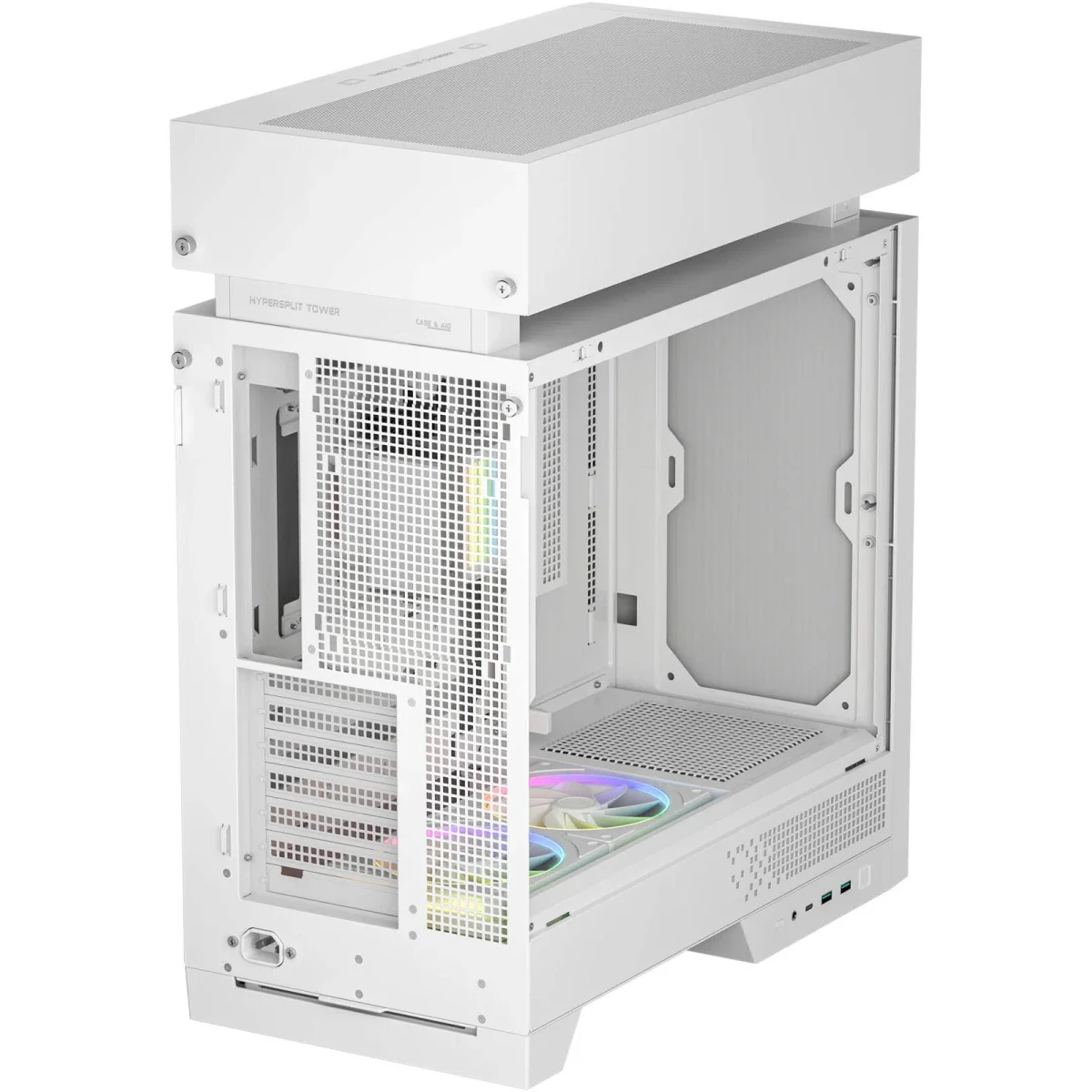 هيكل كمبيوتر DeepCool CL6600 ميد تاور مع مبرد سائل ARGB مقاس 360 و2× مراوح FL12R SE ARGB - أبيض - Image 6