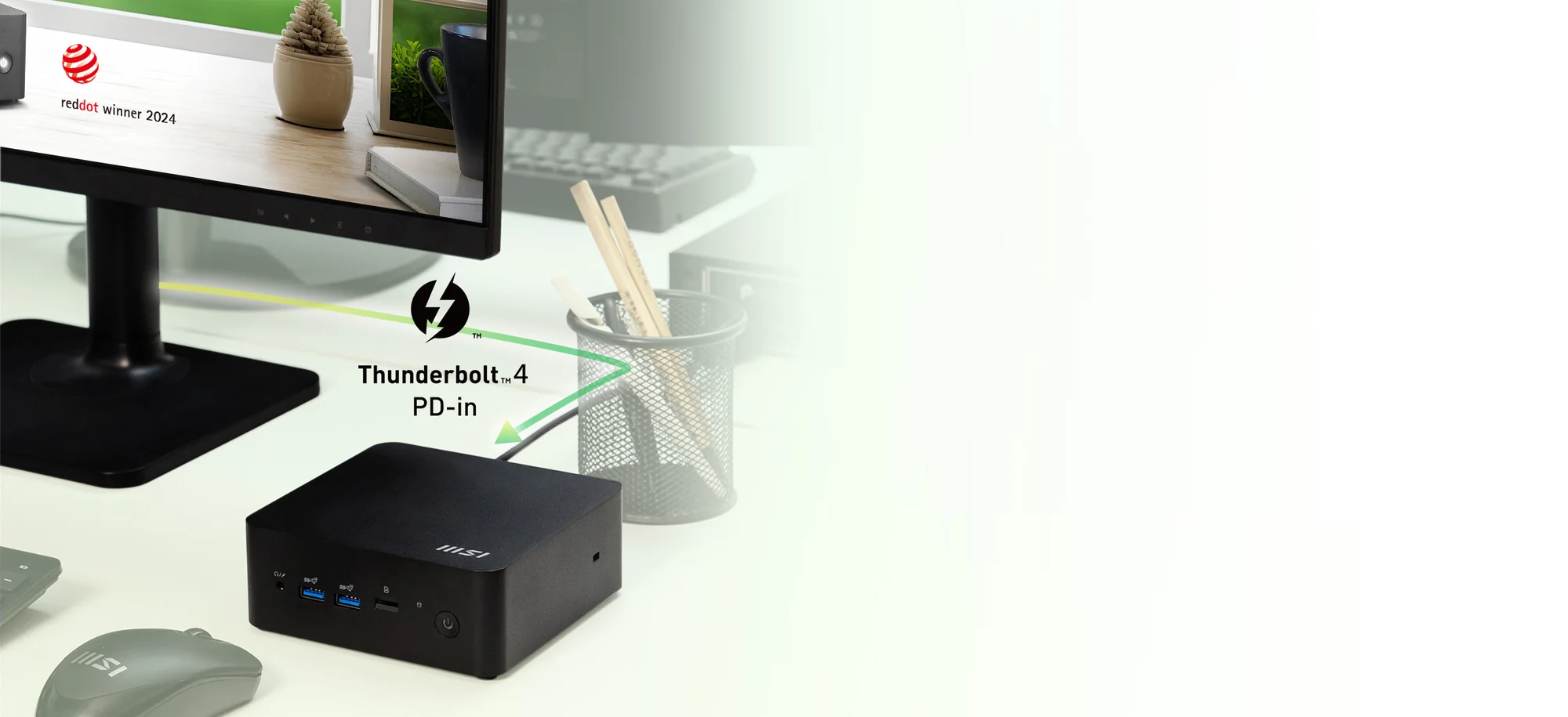 MSI Cubi NUC 1M (2024) Mini PC Barebone Intel Core 7 150U 0.8L - Image 10