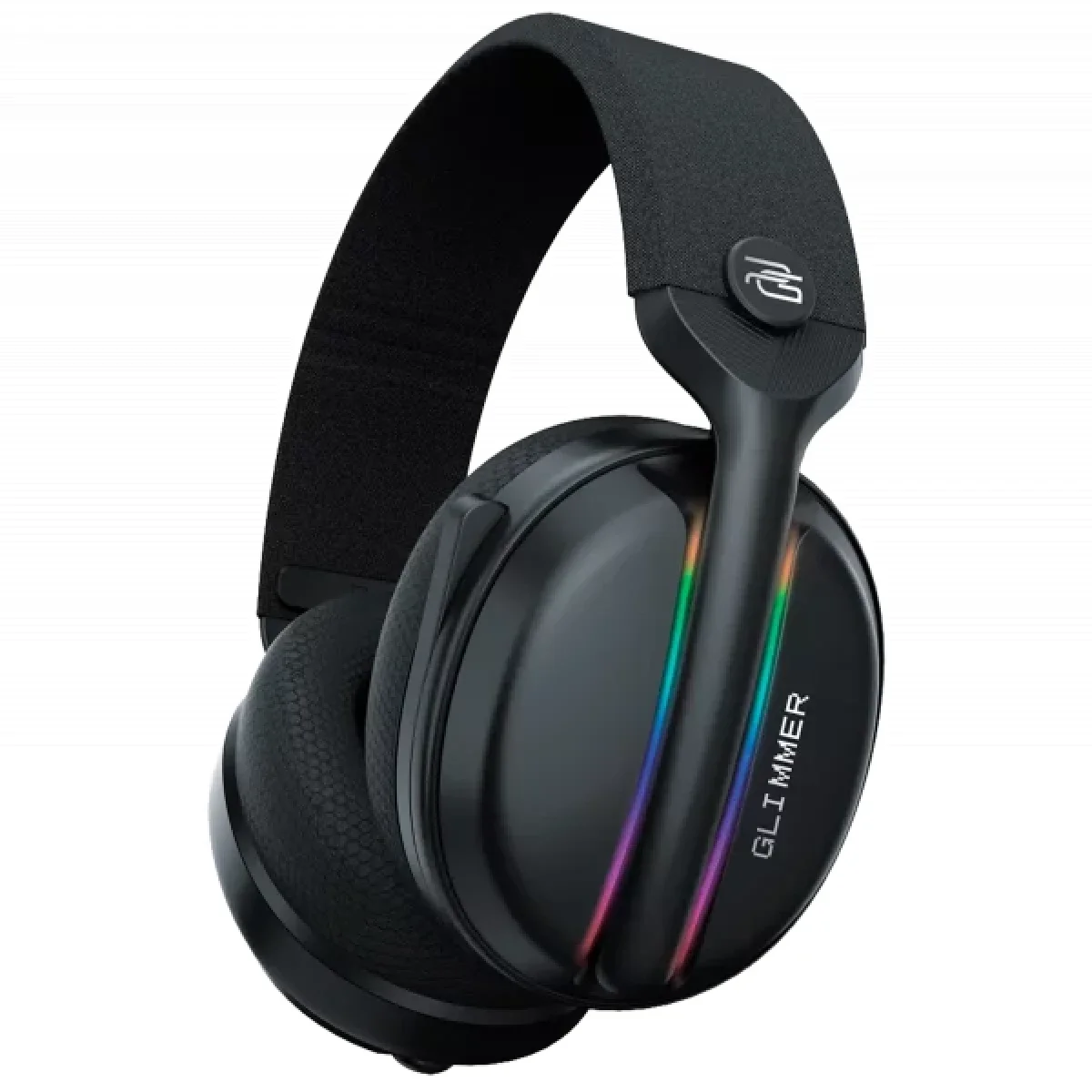 Proove Glimmer Dual-Wireless RGB Gaming Headset, Black/Purple (WHGL00022016) - Thumbnail 3