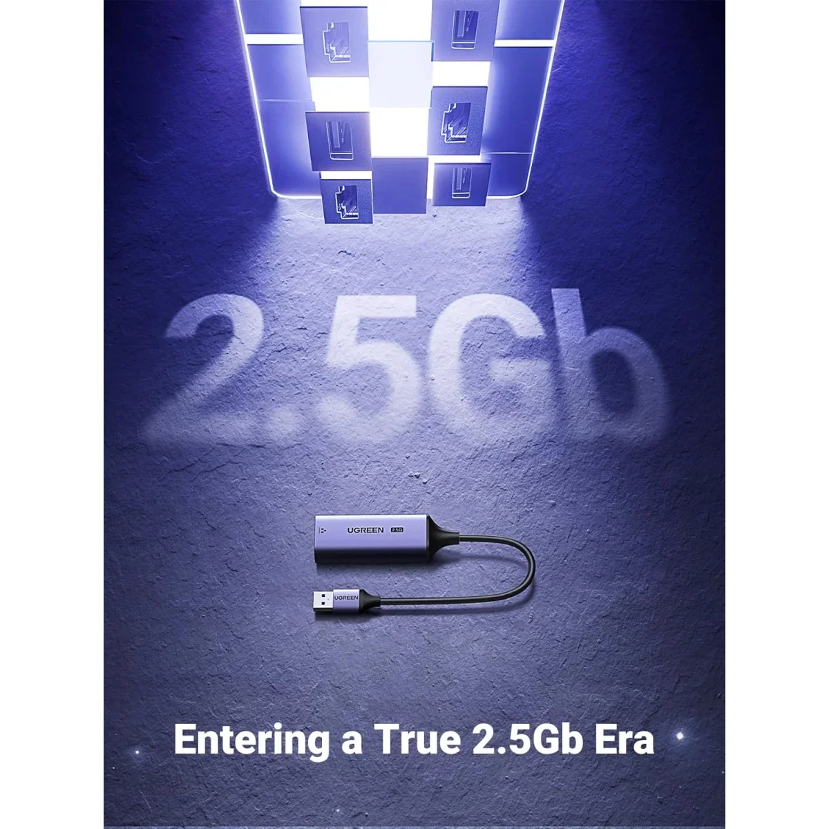 Ugreen 25051 USB 3.0 to 2.5G Ethernet Adapter with RJ45 Aluminum Housing - Thumbnail 2
