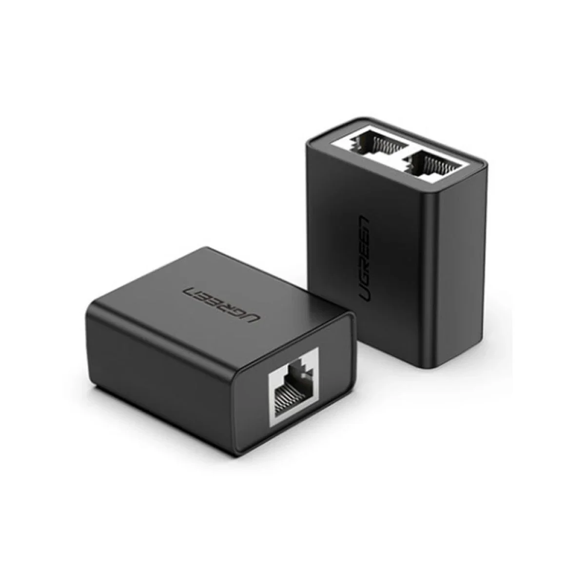 محول تقسيم RJ45 من Ugreen عبوة قطعتين أسود
