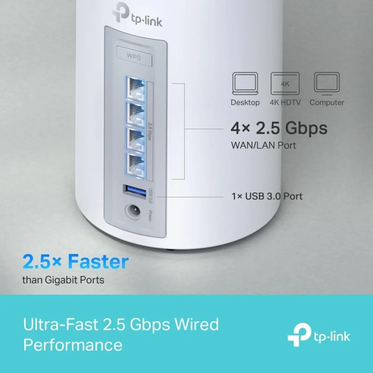 TP-LINK Deco BE65 BE9300 Tri-Band Wi-Fi 7 Mesh System 2.5G 1-Pack - Image 2