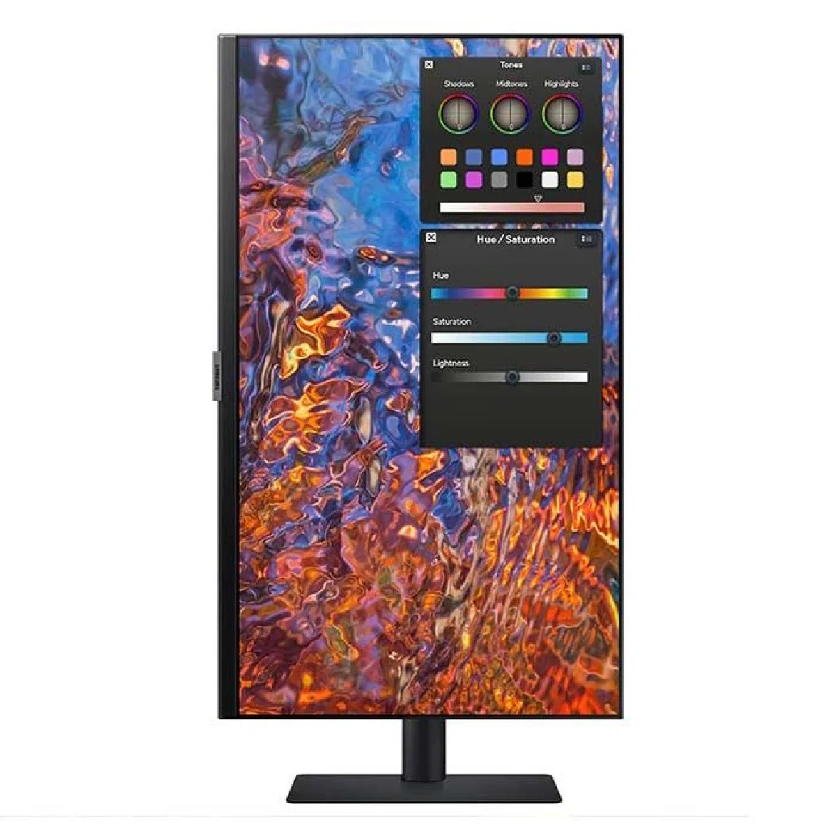 شاشة Samsung S8 مقاس 27 إنش بدقة 4K UHD IPS مع HDR10 وUSB-C وحامل قابل للتعديل - أسود - Image 2