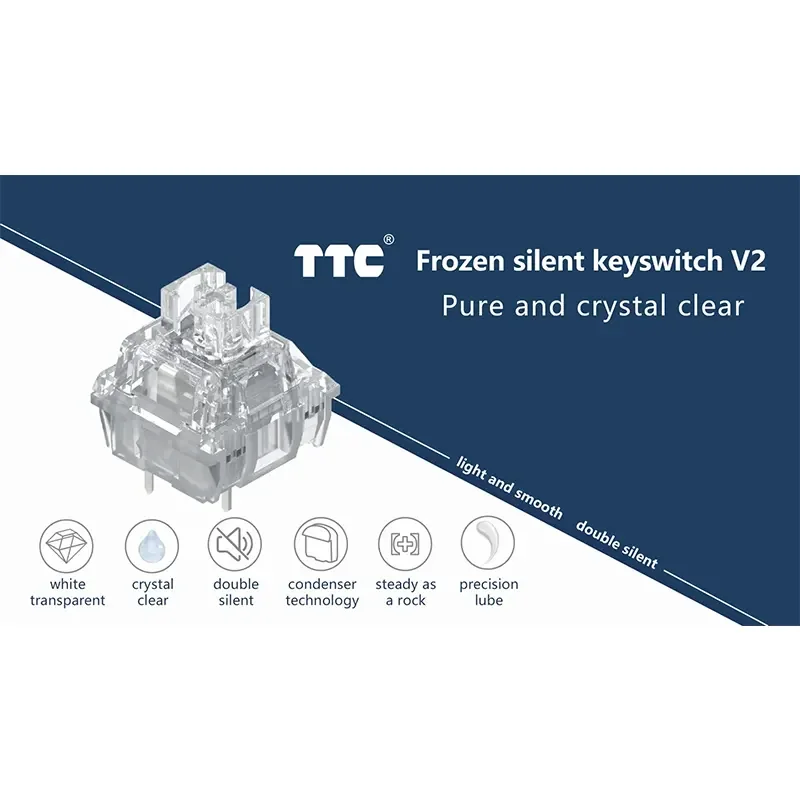 سويتش كيبورد TTC Frozen Silent Switch V2 ميكانيكي، 3 أطراف - Image 3