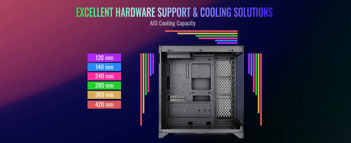 هيكل كمبيوتر Thermaltake CTE E600 MX E-ATX ميد تاور مع كابل Riser بطول 400mm PCIe 4.0 - أسود - Thumbnail 22