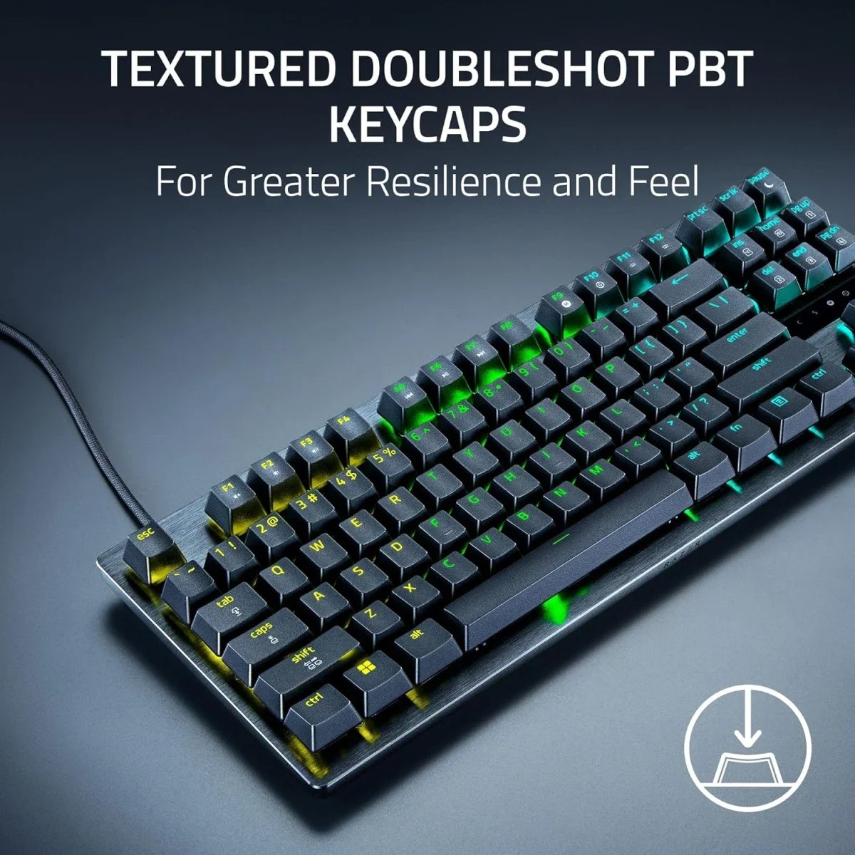 Razer Huntsman V3 TKL 8KHz Esports Gaming Keyboard with Gen-2 Analog Optical Switches - Black - Thumbnail 9