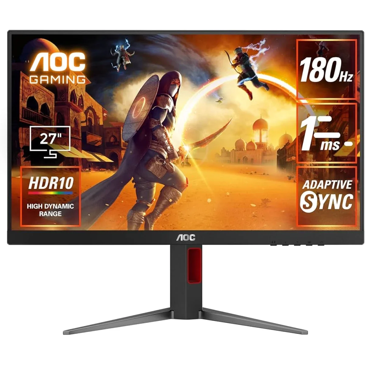 AOC 27G4 27-Inch Fast IPS FHD Gaming Monitor, 180Hz, 1ms